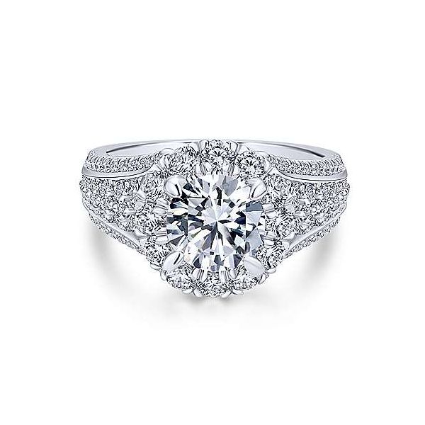 14K White Gold Round Diamond Engagement Ring Texas Gold Connection Greenville, TX