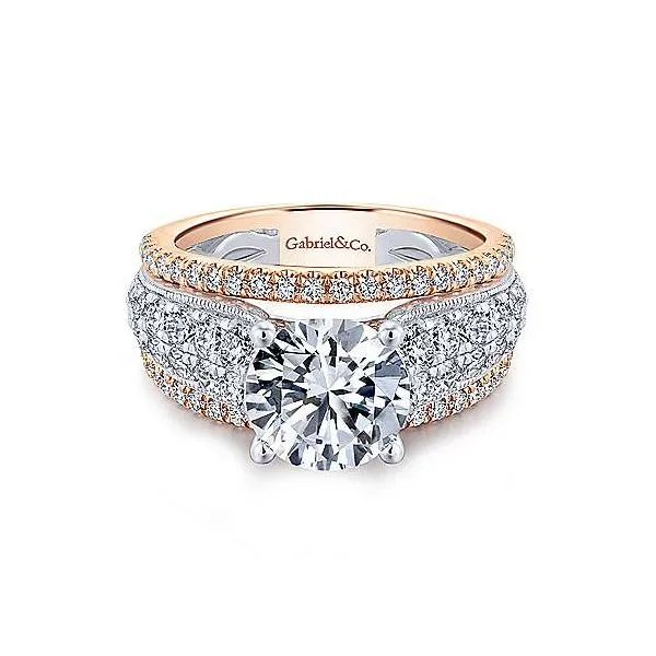 14K White-Rose Gold Round Diamond Engagement Ring Texas Gold Connection Greenville, TX