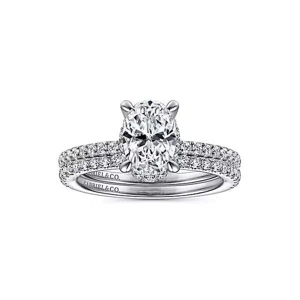 White 14K Halo Ring With 0.29Tw Round G/H Si2 Diamonds Ring Size: 6.5 Image 4 Texas Gold Connection Greenville, TX