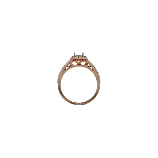14K Rose 7x5 mm Oval Engagement Ring Mounting Image 3 Texas Gold Connection Greenville, TX