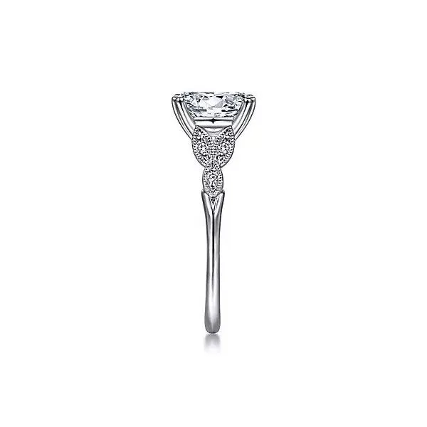 14K White Gold Oval Diamond Engagement Ring Image 5 Texas Gold Connection Greenville, TX