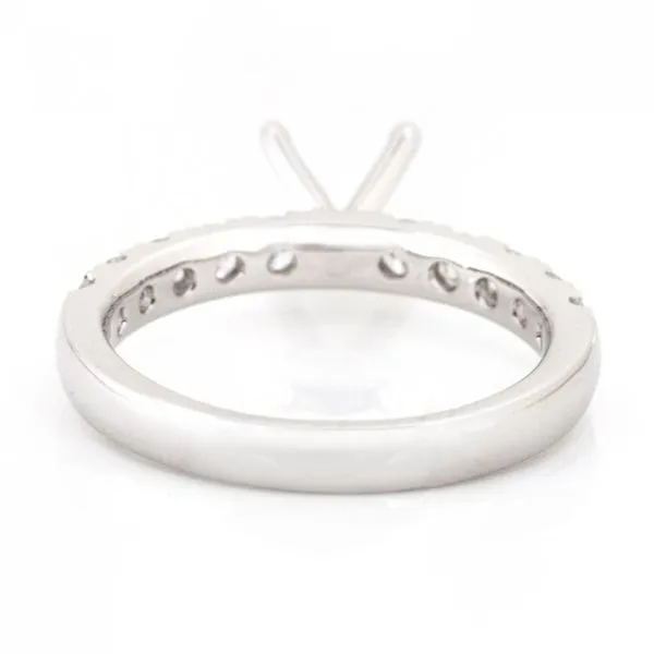 White 14K Solitaire Ring With 1.00Tw Round Diamonds Ring Size: 7 Image 3 Texas Gold Connection Greenville, TX