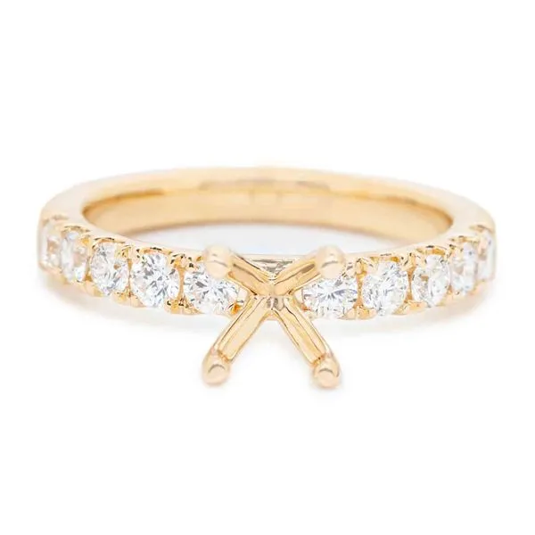 Half-Eternity Diamond Semi-Mount of 0.75ct Texas Gold Connection Greenville, TX