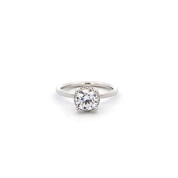 White 14K Halo Ring With 0.06Tw Round N Si2 Diamonds *Setting only, center stone not included Texas Gold Connection Greenville, TX
