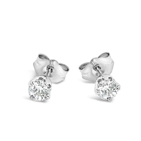 Gems One Diamond Stud Earrings In 14K White Gold Texas Gold Connection Greenville, TX