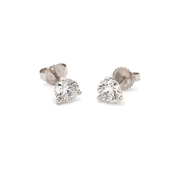 14K White Gold Stud Earrings Texas Gold Connection greenville, TX