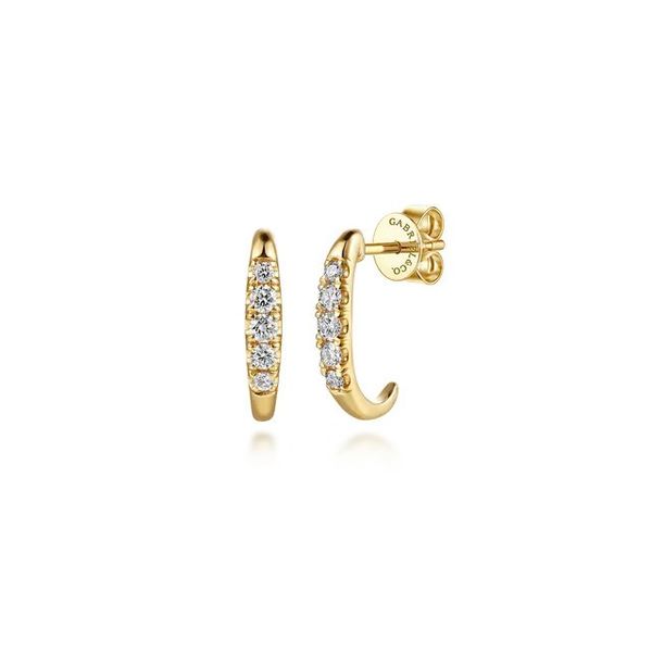 Lady's Yellow 14K Stud Earrings With 0.15Twt N Si1 Diamonds Texas Gold Connection greenville, TX