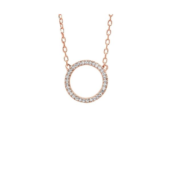 Lady's 14K Rose Gold Diamond Motif Necklace Texas Gold Connection Greenville, TX