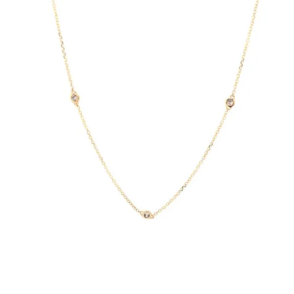 Lady's 14K Yellow Gold Diamonds By The Yard Necklace Texas Gold Connection Greenville, TX