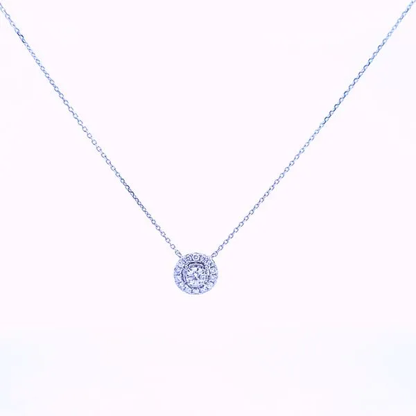 14kt Diamond Halo Necklace Texas Gold Connection Greenville, TX