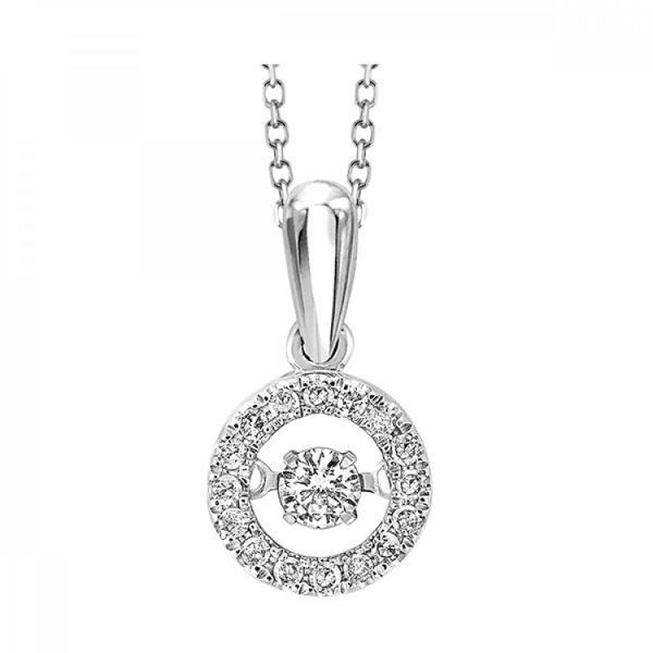 Lady's White 14K Necklace Length 18 With 0.20Tw Round Diamonds Texas Gold Connection Greenville, TX