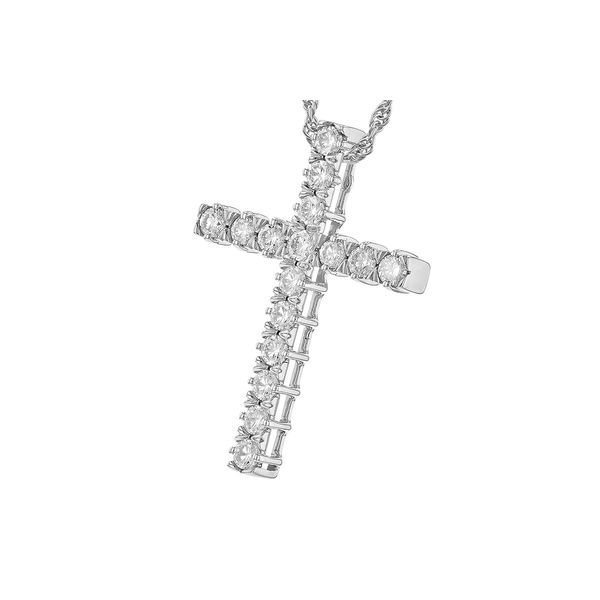 Diamond Cross Necklace Image 2 Texas Gold Connection Greenville, TX