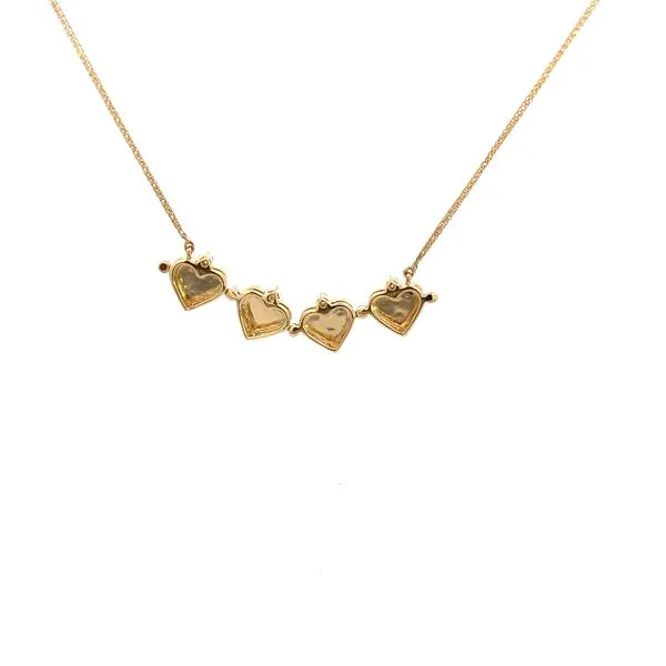 Lady's Yellow 14K Necklace Length 18 With 0.12Tw Round Diamonds Image 3 Texas Gold Connection Greenville, TX
