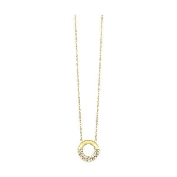 Lady's Yellow 10K Necklace Length 18 With 0.16Tw Round Diamonds Texas Gold Connection Greenville, TX
