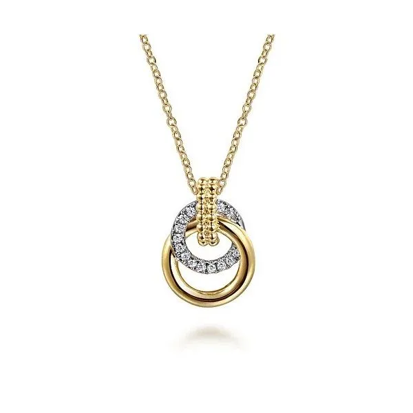 14K White Yellow Gold Bujukan Diamond Pendant Necklace Texas Gold Connection Greenville, TX