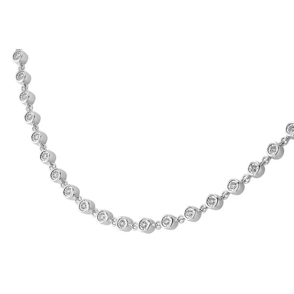Lady's White 14K Gold Necklace With 1.90Tw Diamonds Image 2 Texas Gold Connection Greenville, TX