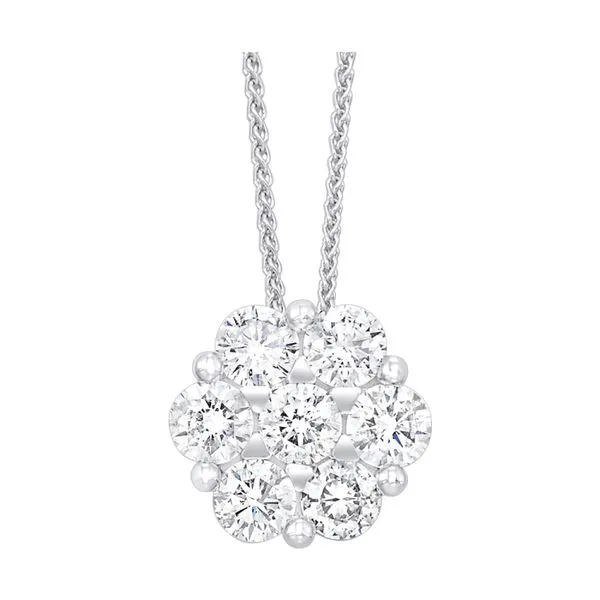 Lady's White 14K Necklace With 0.25Tw Round Diamonds Texas Gold Connection greenville, TX