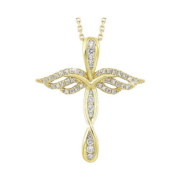 Lady's Yellow 10K Necklace With 0.14Tw Diamonds Texas Gold Connection greenville, TX