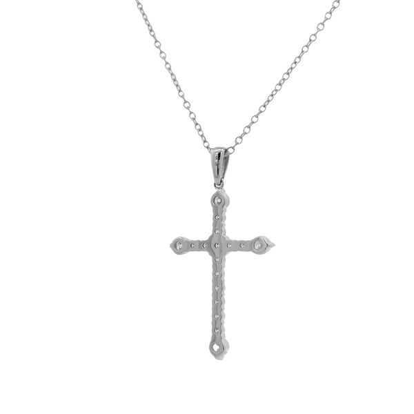 Lady's White 14K Necklace Length 18 With 0.76Twt Diamonds Image 2 Texas Gold Connection greenville, TX