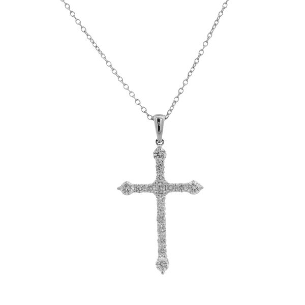 Lady's White 14K Necklace Length 18 With 0.76Twt Diamonds Texas Gold Connection greenville, TX