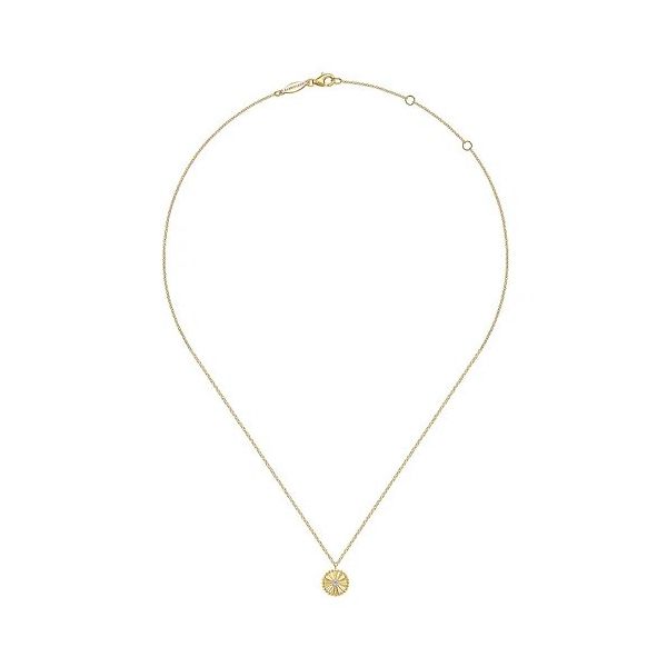 Diamond Cut - 14K White-Yellow Gold Bujukan Diamond Cut Pendant Necklace Texas Gold Connection greenville, TX