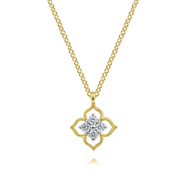 Yellow 14K Necklace With 0.12Twt N Si1 Diamonds Texas Gold Connection greenville, TX