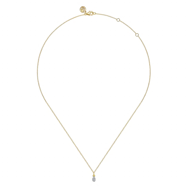 Lady's Yellow 14K Necklace With 0.09Twt N Si1 Diamonds Image 2 Texas Gold Connection greenville, TX
