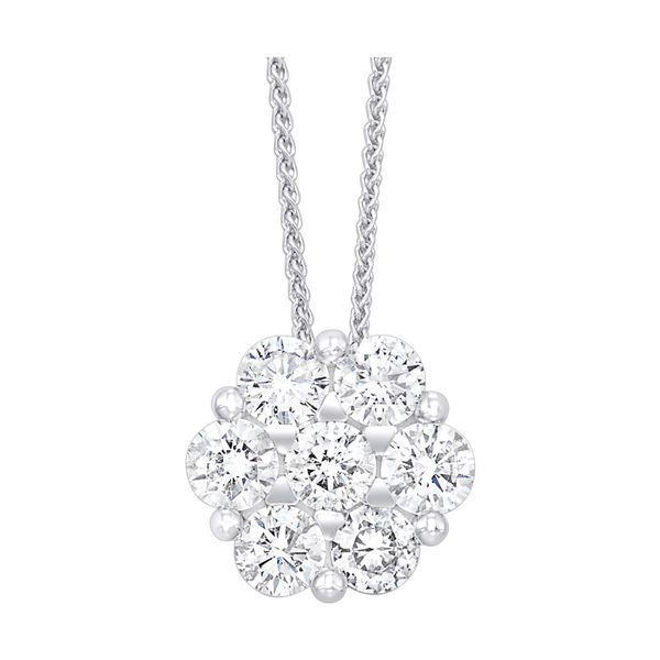 Lady's White 14K Necklace With 0.25Tw Round Diamonds Texas Gold Connection greenville, TX