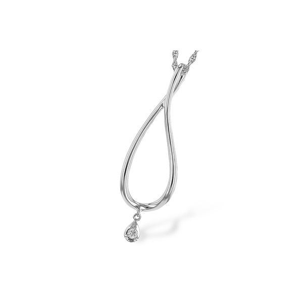 14K White Gold With 0.03ctw Diamond Necklace Texas Gold Connection greenville, TX