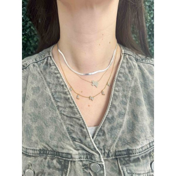 14K Yellow Gold Texas Necklace with 0.28Ctw Diamonds Image 2 Texas Gold Connection greenville, TX