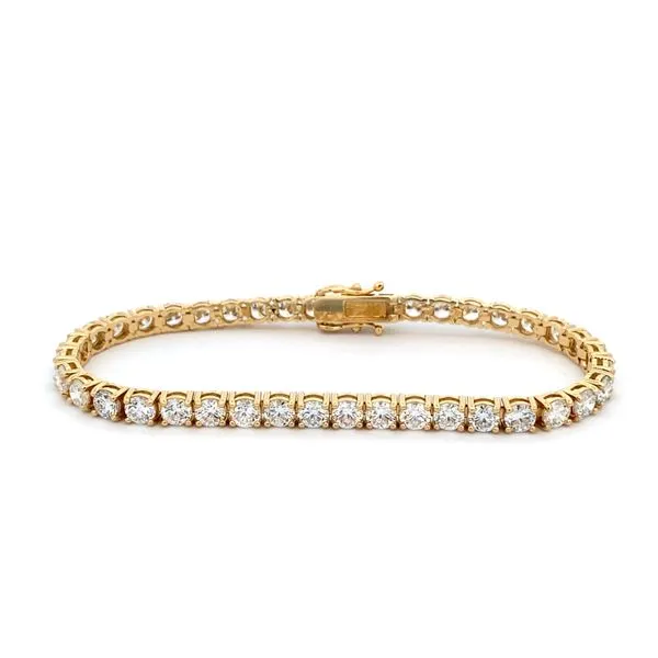 14K Yellow Gold Diamond Tennis Bracelet Texas Gold Connection Greenville, TX