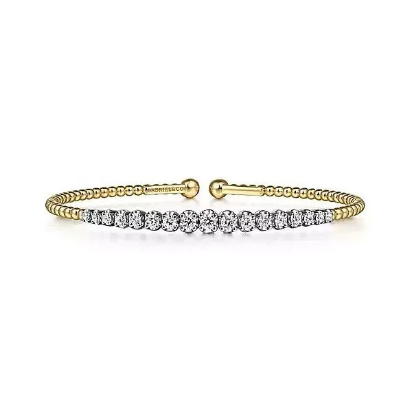 14K White and Yellow Gold Diamond Bujukan Bangle Texas Gold Connection Greenville, TX