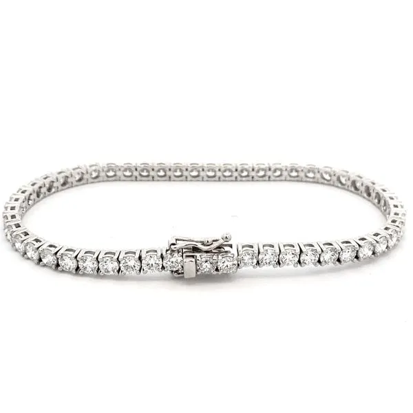 14K White Gold Diamond Tennis Bracelet Image 2 Texas Gold Connection greenville, TX