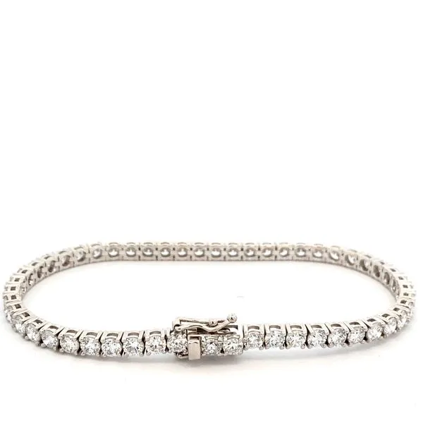 14K White Gold Diamond Tennis Bracelet Image 2 Texas Gold Connection Greenville, TX