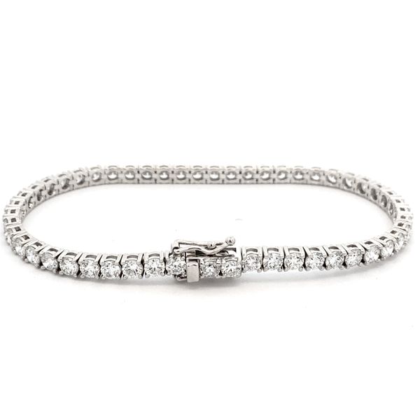 14K White Gold Diamond Tennis Bracelet Image 2 Texas Gold Connection greenville, TX