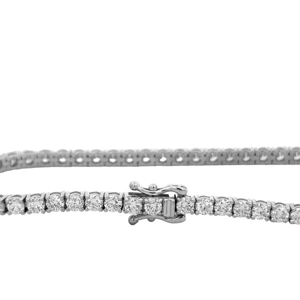14K White Gold Tennis Bracelet Wth 5.00ct Lab Grown Diamonds Image 2 Texas Gold Connection greenville, TX