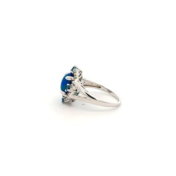 Lady's White Sterling Silver Fashion Opal Ring Image 3 Texas Gold Connection Greenville, TX