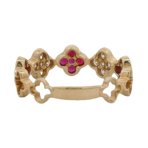 14K Yellow Gold Ruby And Diamond Fashion Ring Image 3 Texas Gold Connection greenville, TX