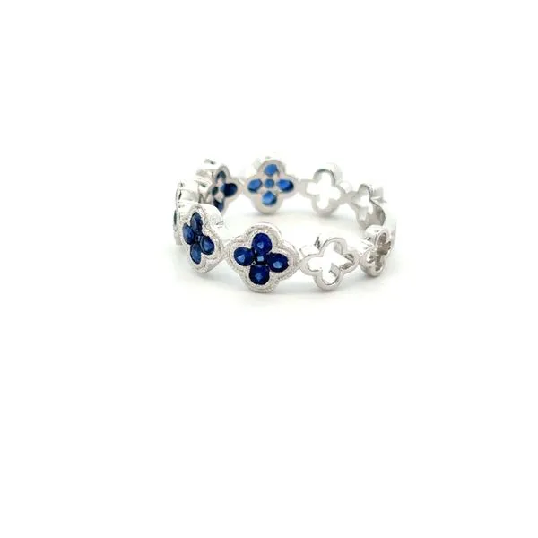 14K White Gold Sapphire Fashion Ring Image 2 Texas Gold Connection Greenville, TX