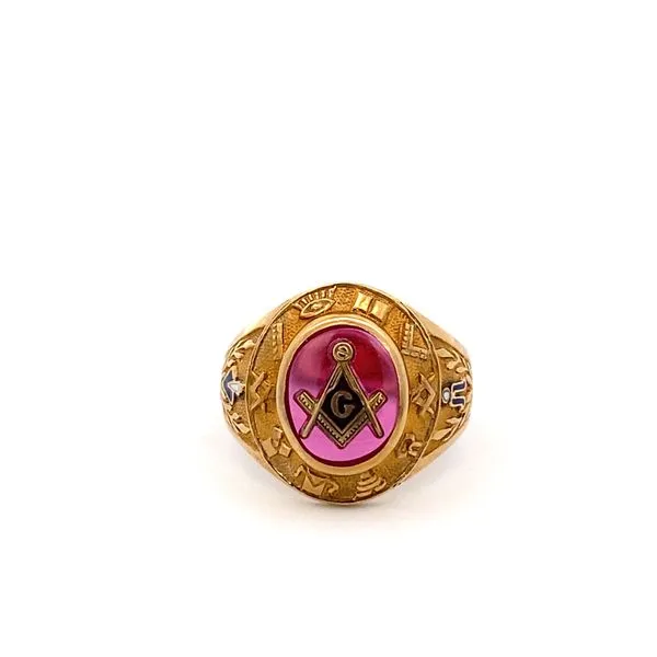 Gent's 10K Yellow Gold Masonic Fashion Ring Texas Gold Connection Greenville, TX