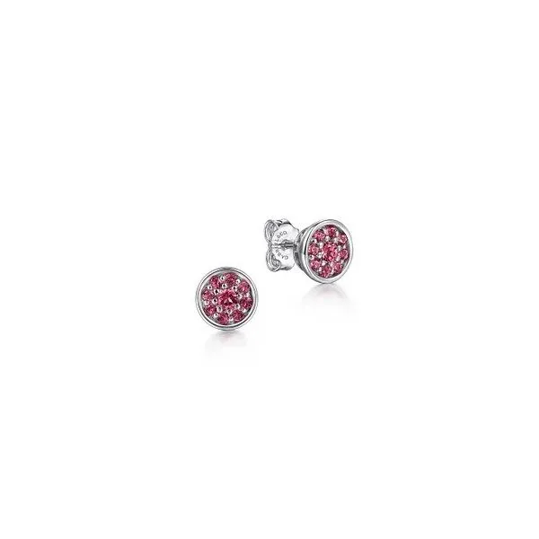 925 Sterling Silver Cluster Pink Tourmaline Stud Earrings Texas Gold Connection Greenville, TX