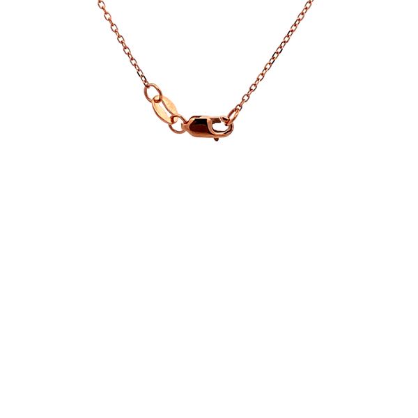 14K Rose Gold Garnet and Diamond Necklace Image 2 Texas Gold Connection greenville, TX