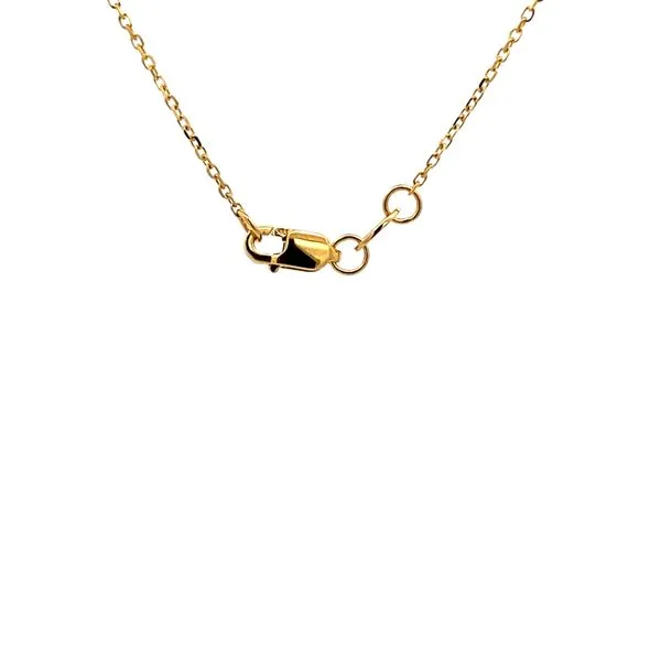 14K Yellow Gold Emerald and Diamond Necklace Image 2 Texas Gold Connection Greenville, TX