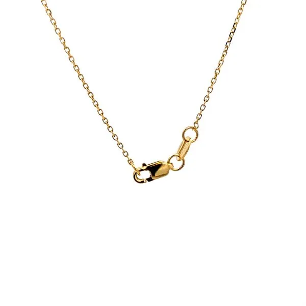 14K Yellow Gold Opal and Diamond Necklace Image 2 Texas Gold Connection Greenville, TX