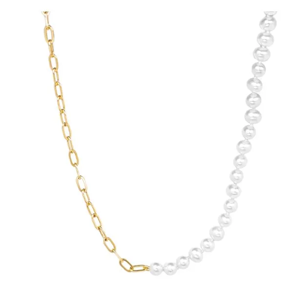 Lady's Yellow 14K Single Pearl Strand Necklace Texas Gold Connection Greenville, TX