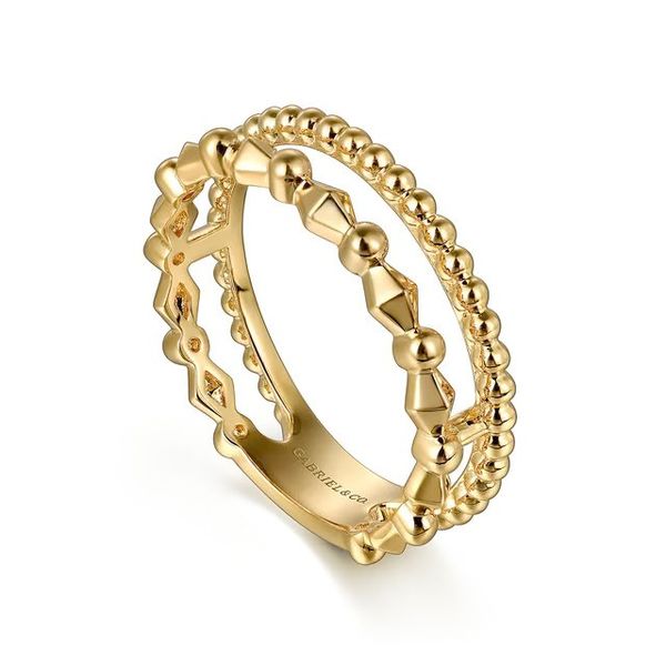 Wide Band Easy-Stack Ring 14K Yellow Gold Bujukan Image 2 Texas Gold Connection greenville, TX