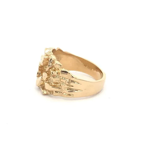 14kt Yellow Gold Nugget Ring Image 2 Texas Gold Connection Greenville, TX