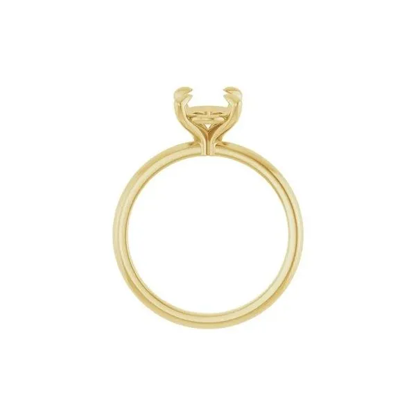 14K Yellow 9x7 mm Oval Solitaire Engagement Ring Mounting Image 2 Texas Gold Connection Greenville, TX