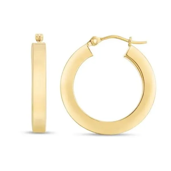14K 3x20mm Wedding Band Hoops Texas Gold Connection Greenville, TX