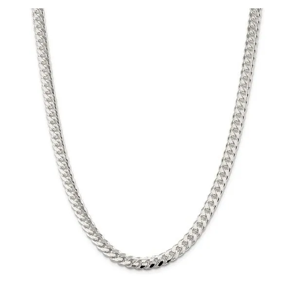 Sterling Silver 7mm Domed with Side D/C Curb Chain Texas Gold Connection Greenville, TX